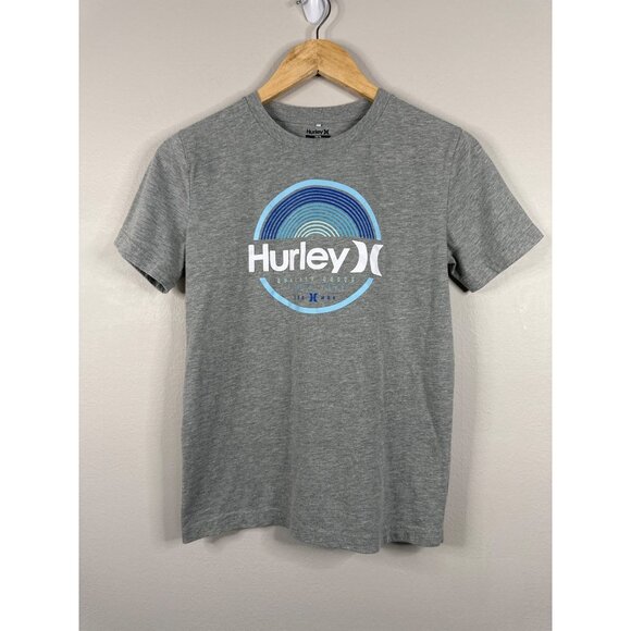 Hurley Boys Gray Graphic T-Shirt Size 14/16 - Picture 1 of 9